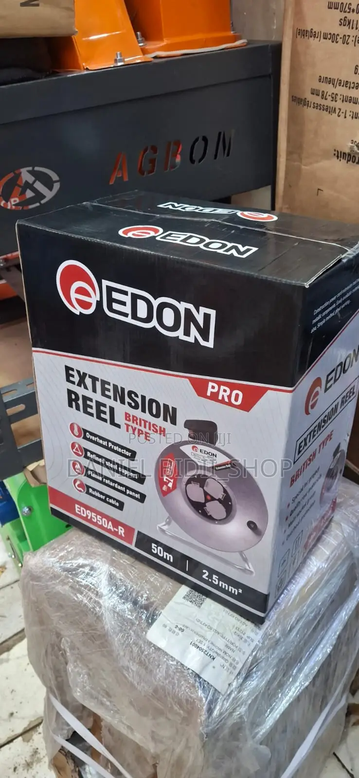 Edon Pro Extension Reel 50mtrs 2.5mm Rubber Cable