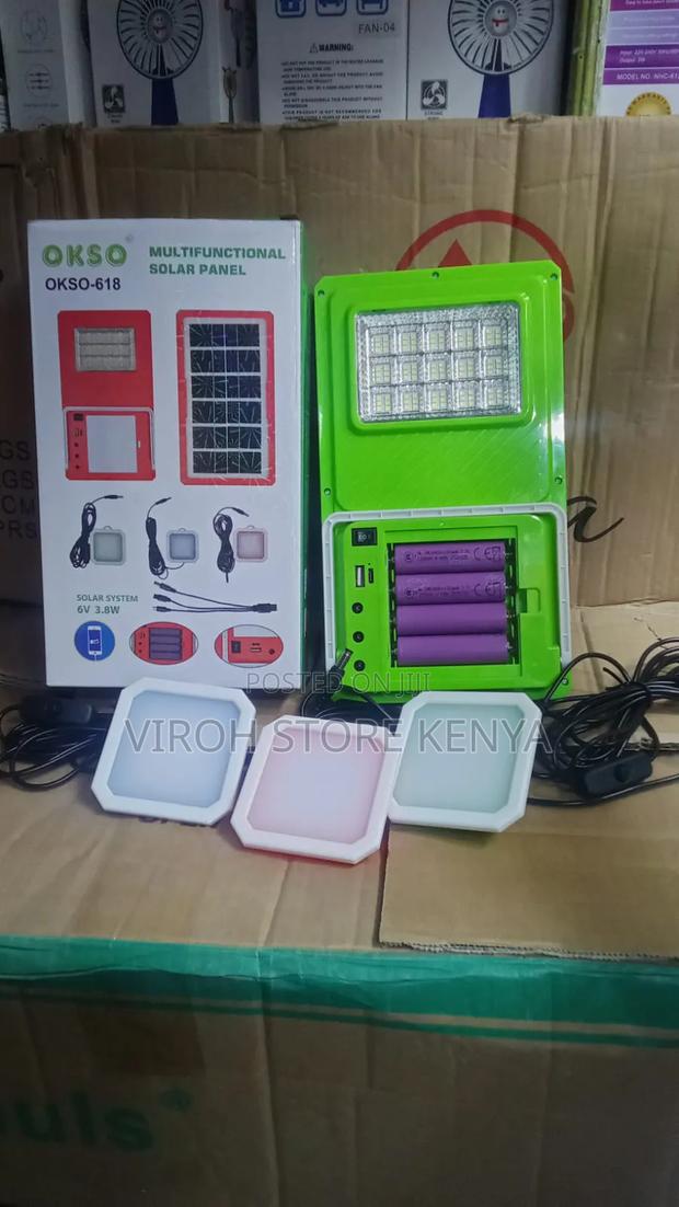 Solar Rechargeable Emergency Light - main view