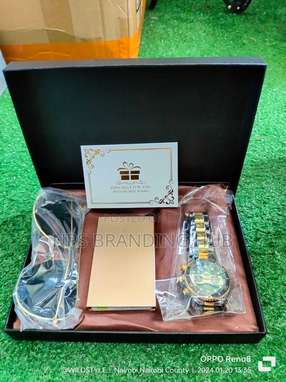 Men Gold Minimalist Luxury Gift Set Tet