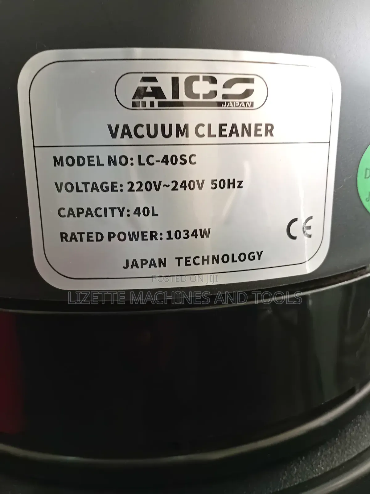 Aico 40l Wet and Dry Carpet Cleaner 1034w