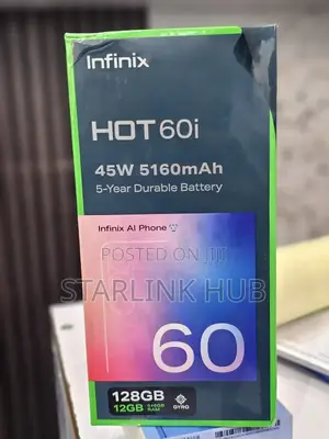New Infinix Hot 60i 128 GB Silver