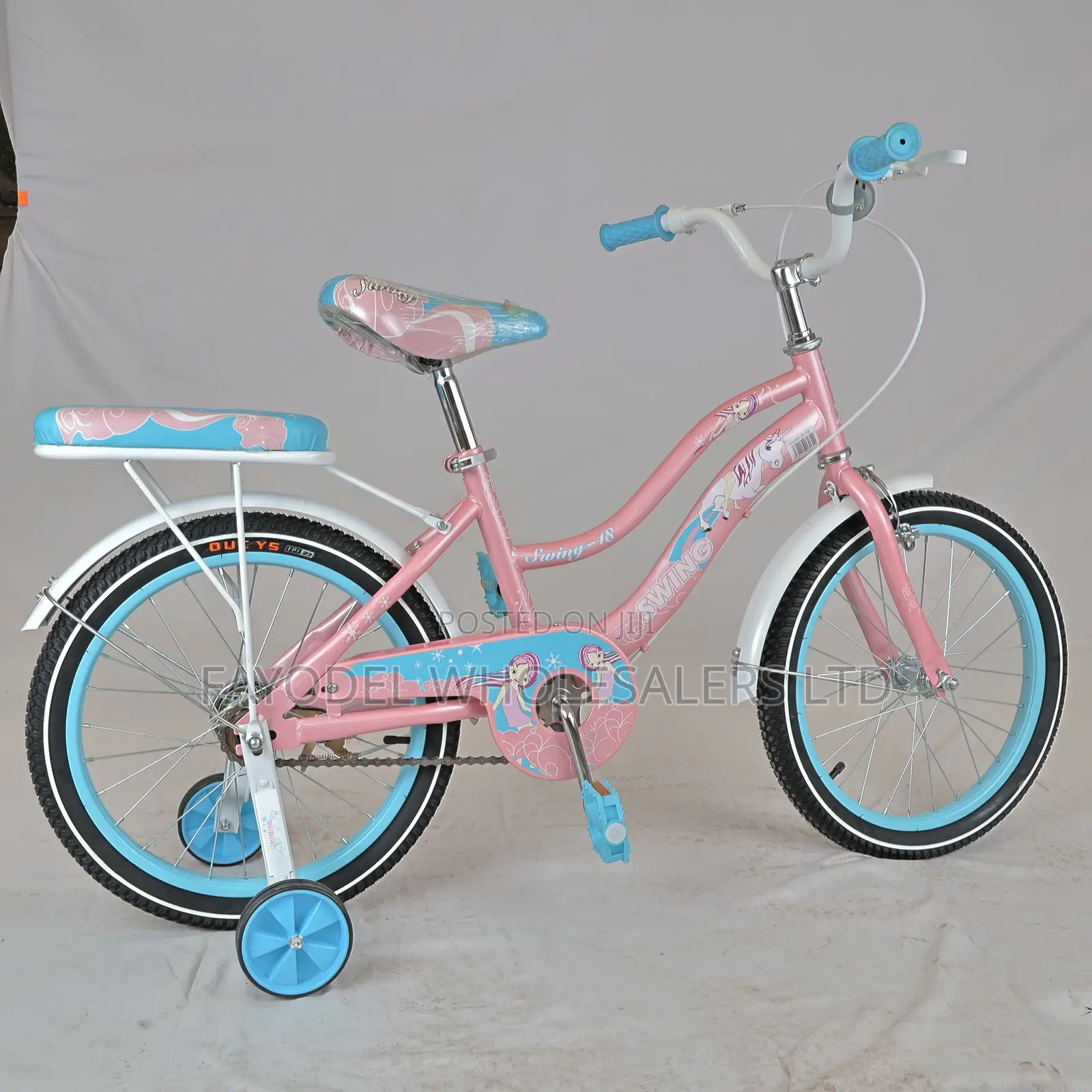 Fancy Pink Swing Girls Bike for 5 to 7 Year Olds