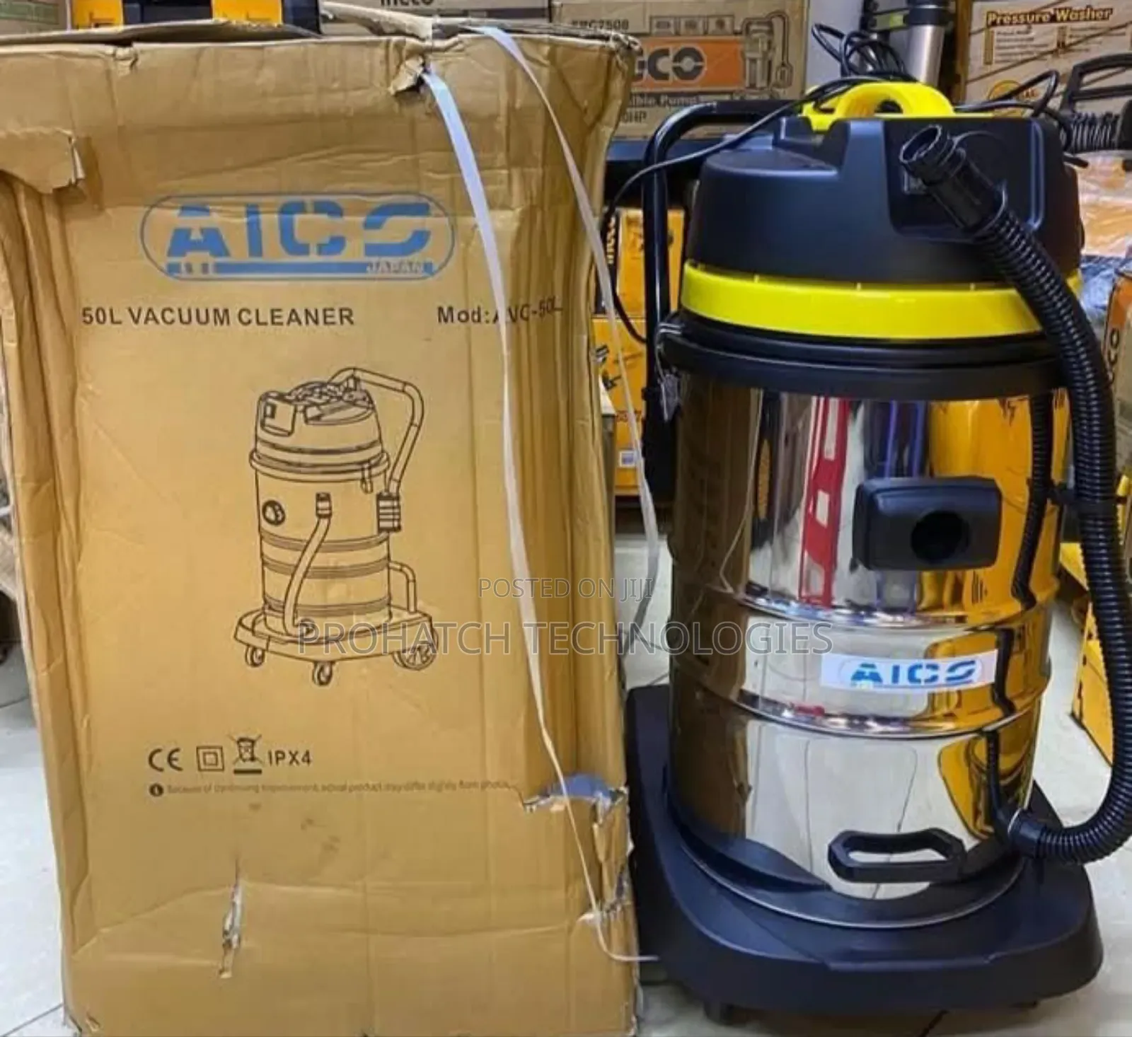 Commercial 50l Wet and Dry Aico Vacuum Cleaner