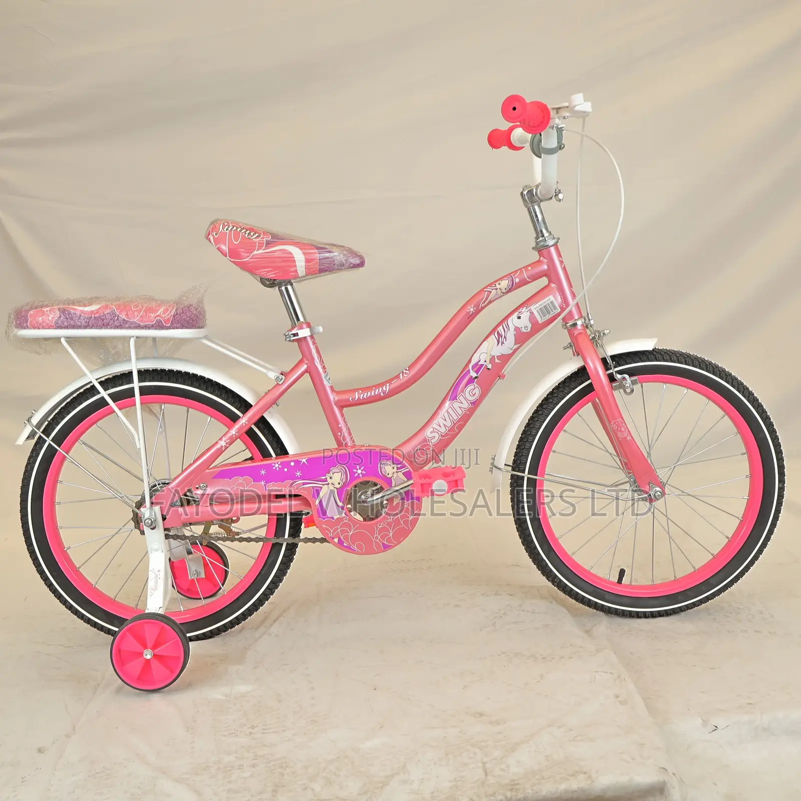 Easy-Ride Pink Swing Children’S Bicycle Size 18