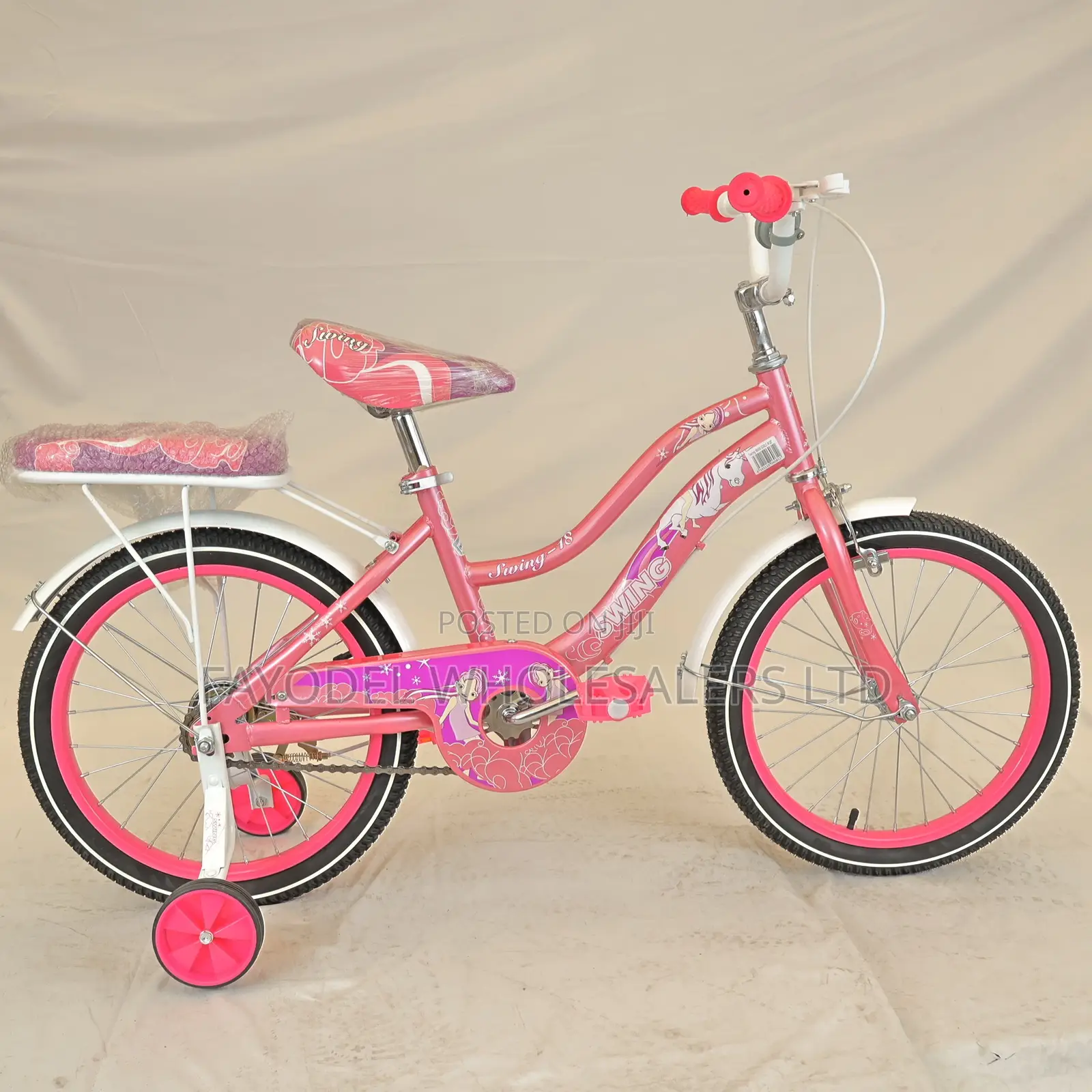 Sporty Pink Swing Brand Bike Size 18 - 5-7 Years Old