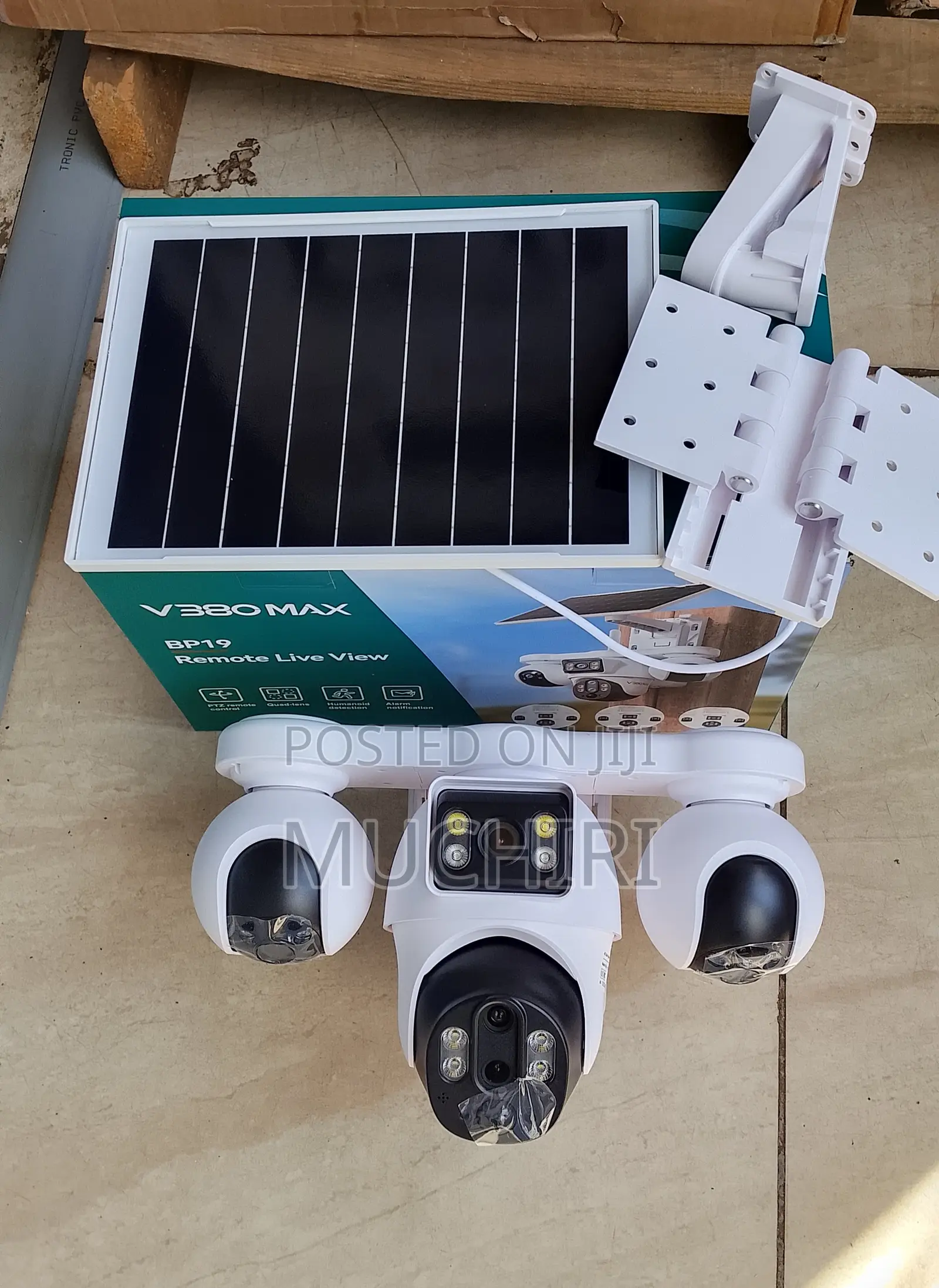 V380max PTZ Four Lens Camera Outdoor Zoom 8 Times