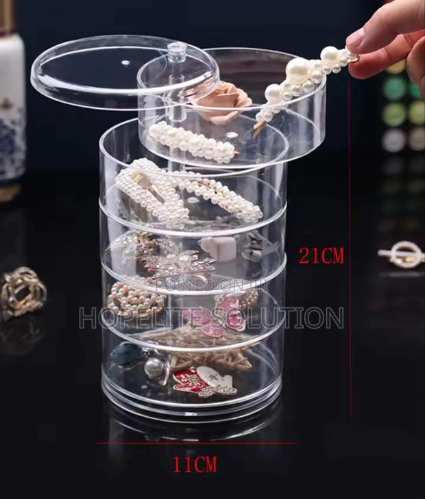5 Layered Rotating Jewelry Storage Container - thumbnail 4