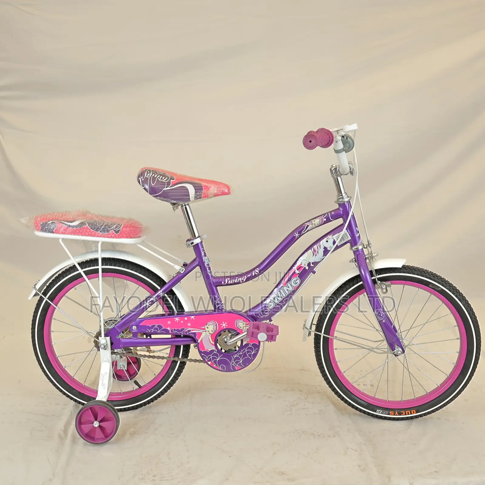 Sporty Purple Swing Kids Bicycle - Ages 5-7