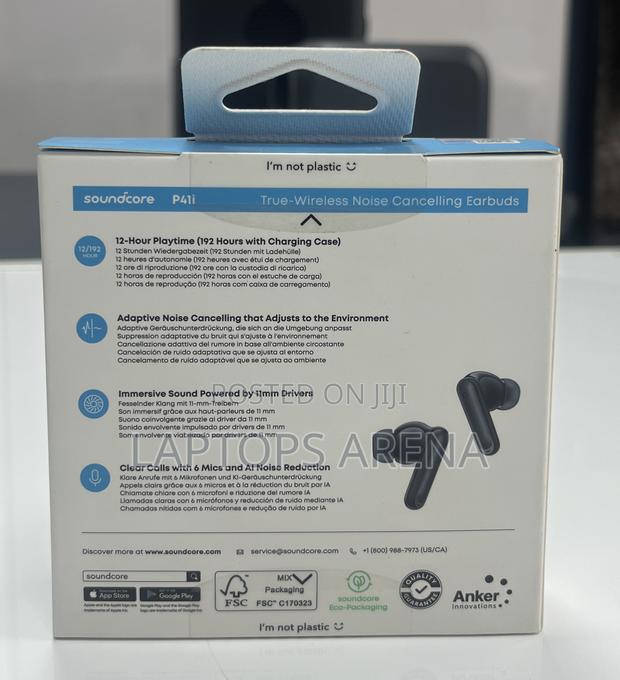 Soundcore P41i Earbuds With Built-in Phone Charging-Black - thumbnail 2
