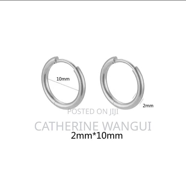 Stainless Steel Small Hoop Earrings