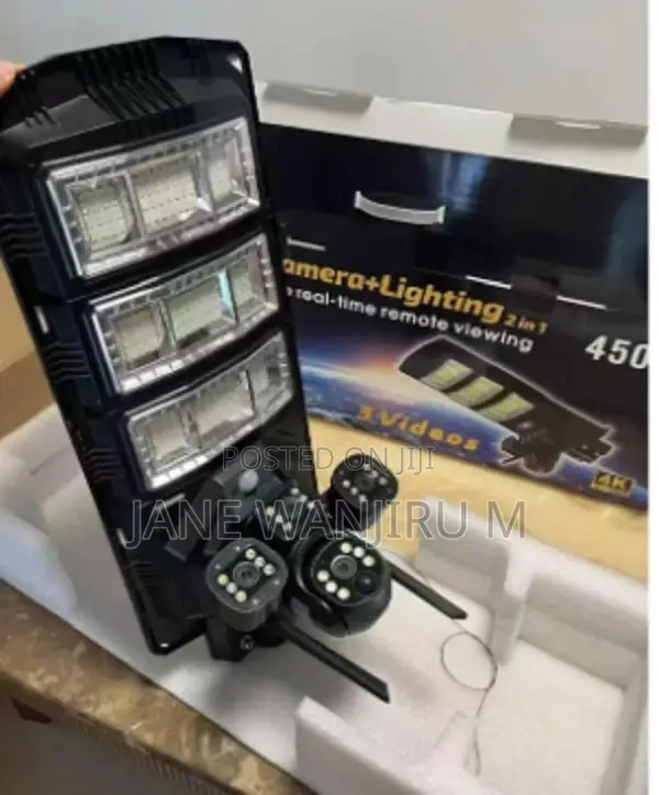 Quality 4g 450watts Tripple Lense Solar CCTV Camera