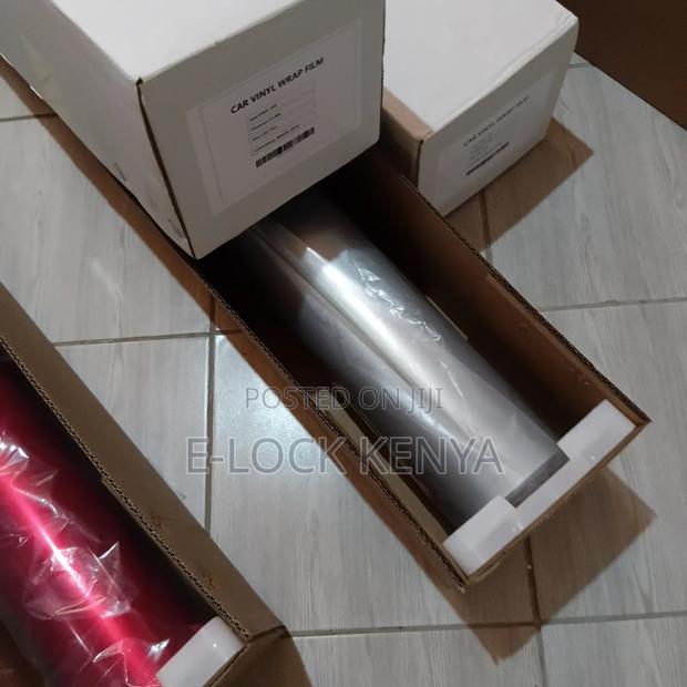 Glossy Metallic Silver Car Wrap