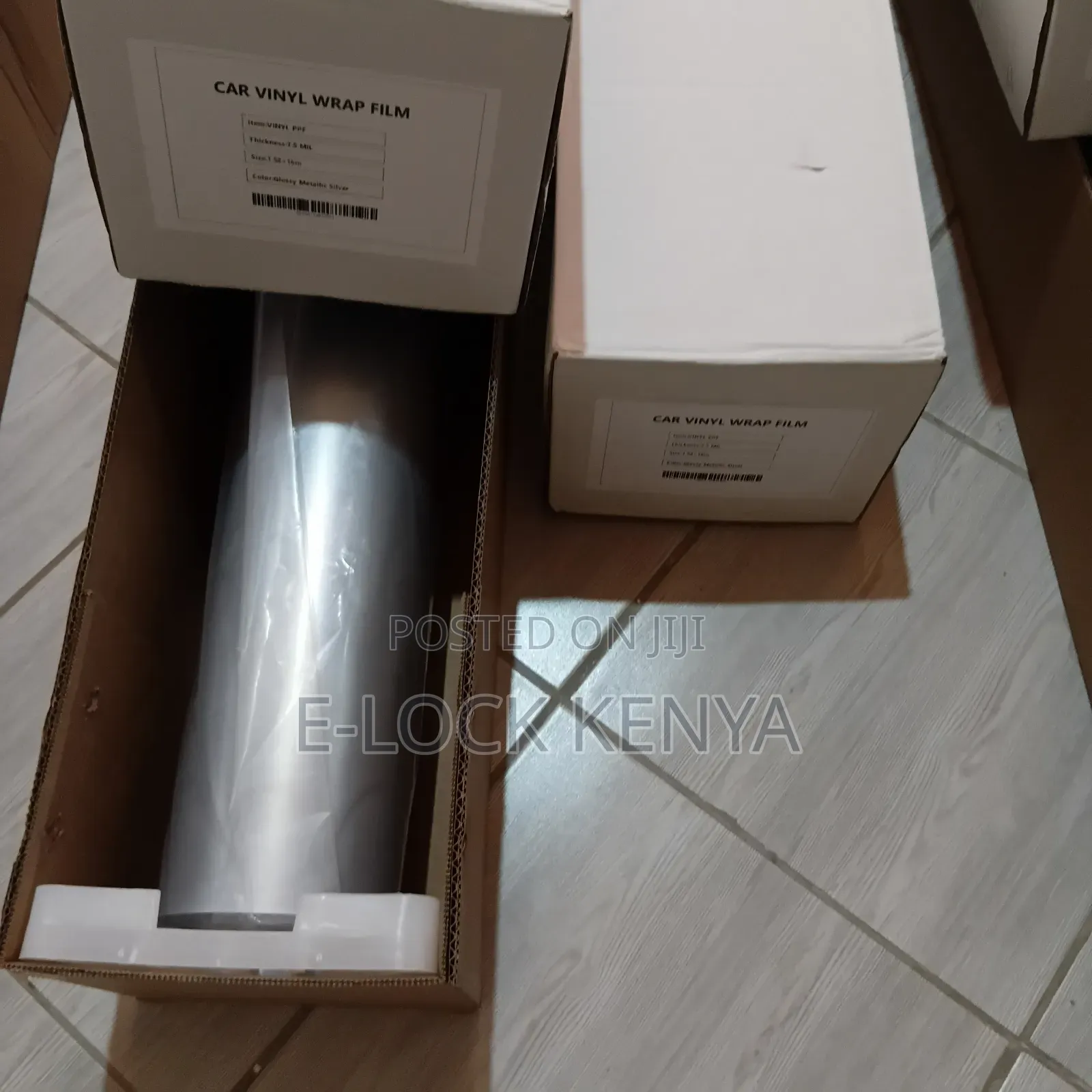 Car Vinyl Film Wrap Glossy Metallic Silver