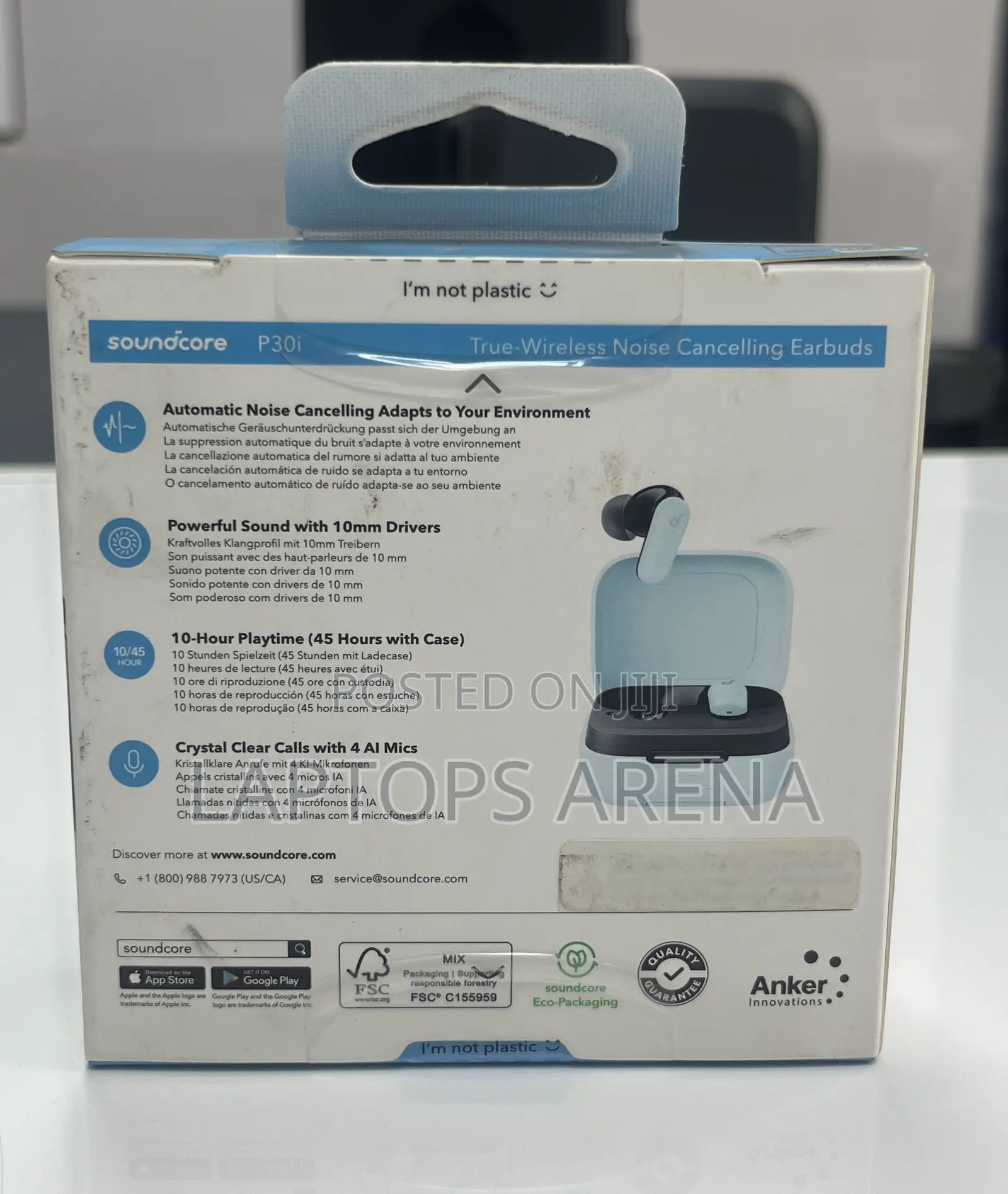 Anker Soundcore P30i With Active Noise Cancellation-Blue