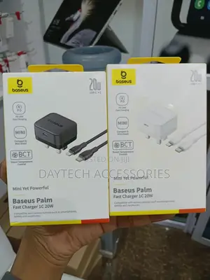 This Is a Baseus Palm Fast Charger With C to Lightning Cable - 20w.