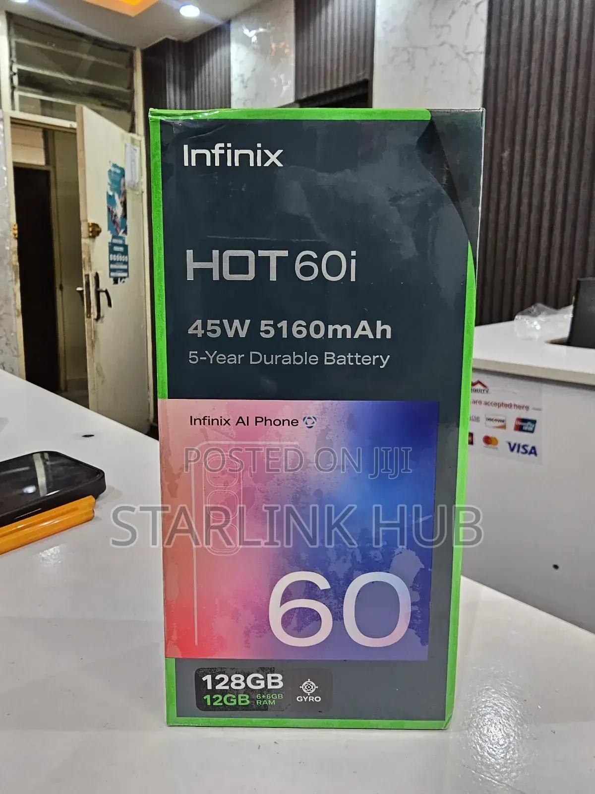 New Infinix Hot 60i 128 GB Silver