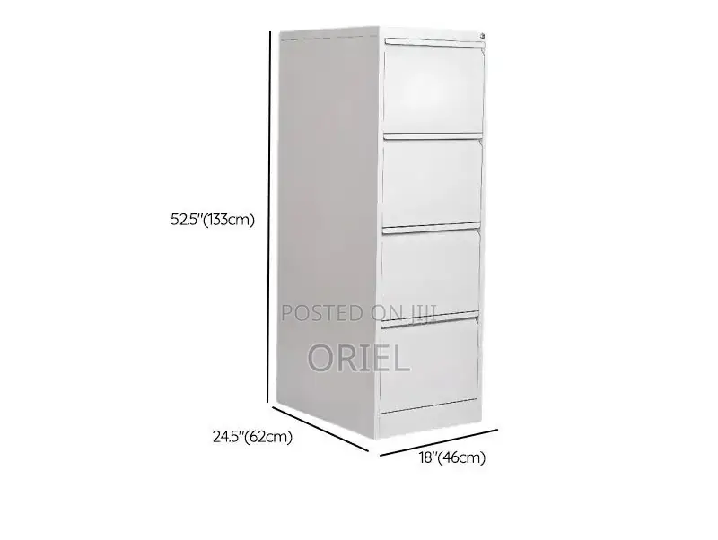 Modern Office Cabinet : Office Four-Drawer Steel File Cabinet