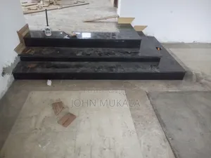 Entrance Steps Fitted With Black Tiles