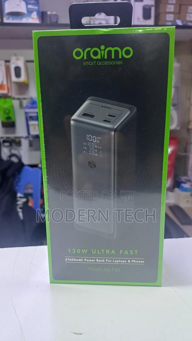 "Oraimo Powerjet 130 27,600mah – Ultimate Power Bank for Laptops