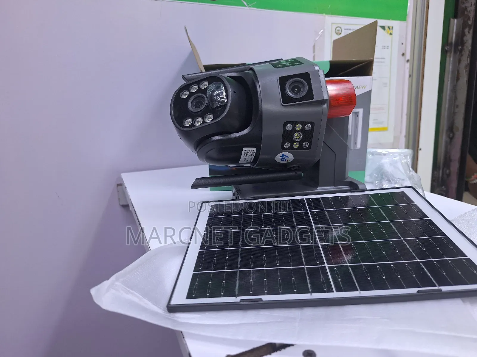 4g Dual Lens Solar Camera With Motion Sense 2 Way Audio