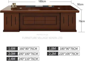 Office Desk; 1.6 Meter Execuive L-Shaped Office Desk
