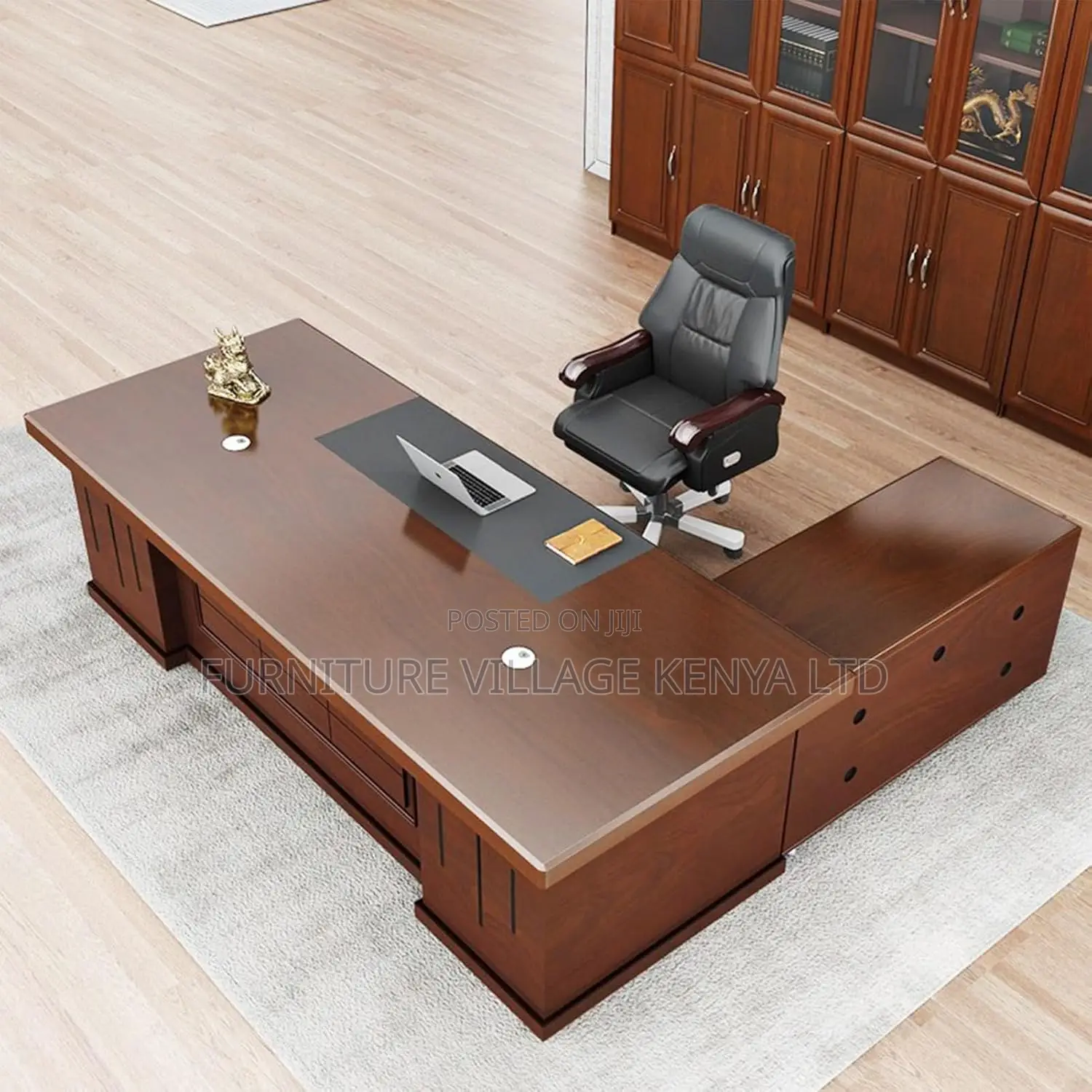 Office Desk; 1.6 Meter Execuive L-Shaped Office Desk