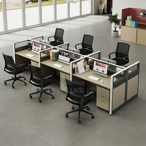 Office Workstation; 4- Persons Face to Face Office Workstation