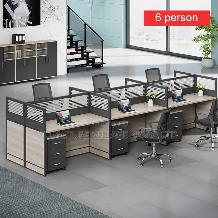 Office Workstation; 4- Persons Face to Face Office Workstation