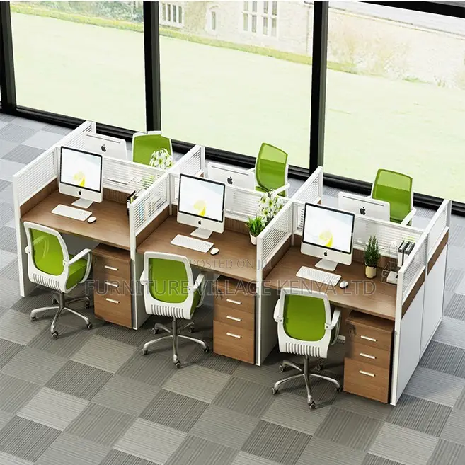 Office Workstation; 4- Persons Face to Face Office Workstation