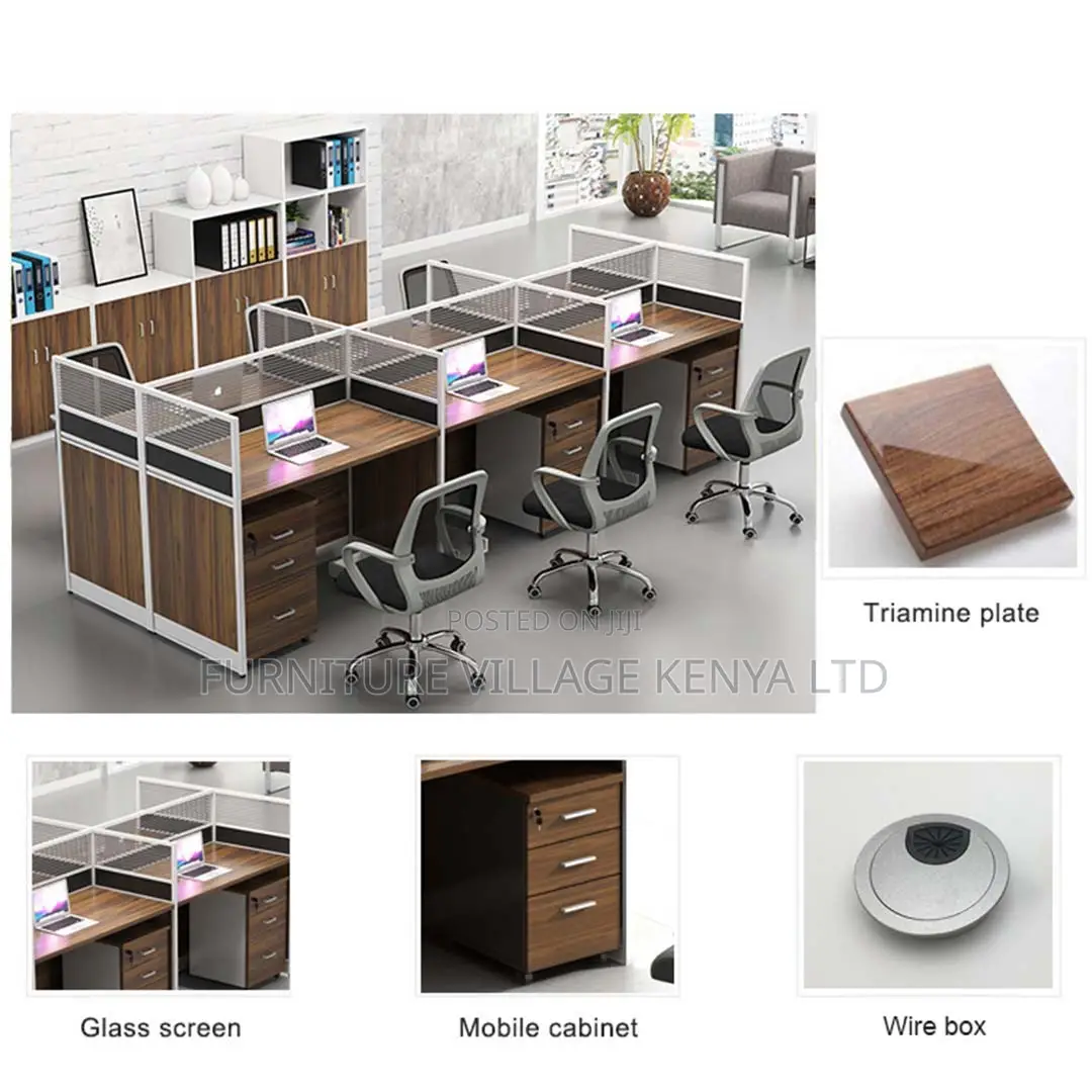 Office Workstation; 4- Persons Face to Face Office Workstation