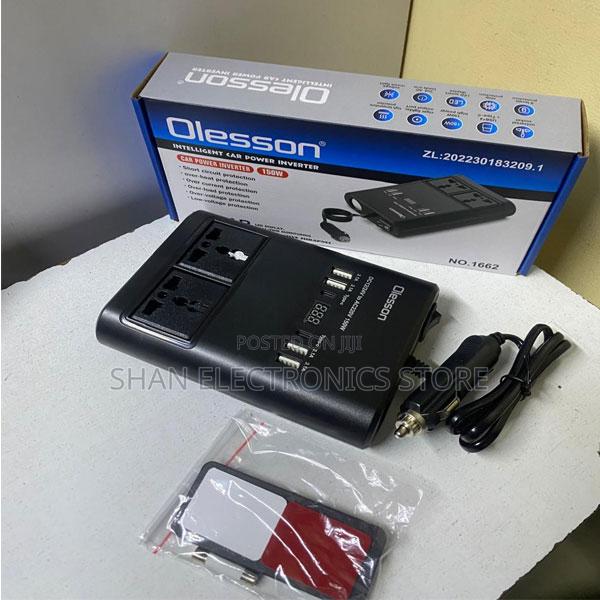 . Olesson 150w Car Power Converter 12v Dc to 220v Ac