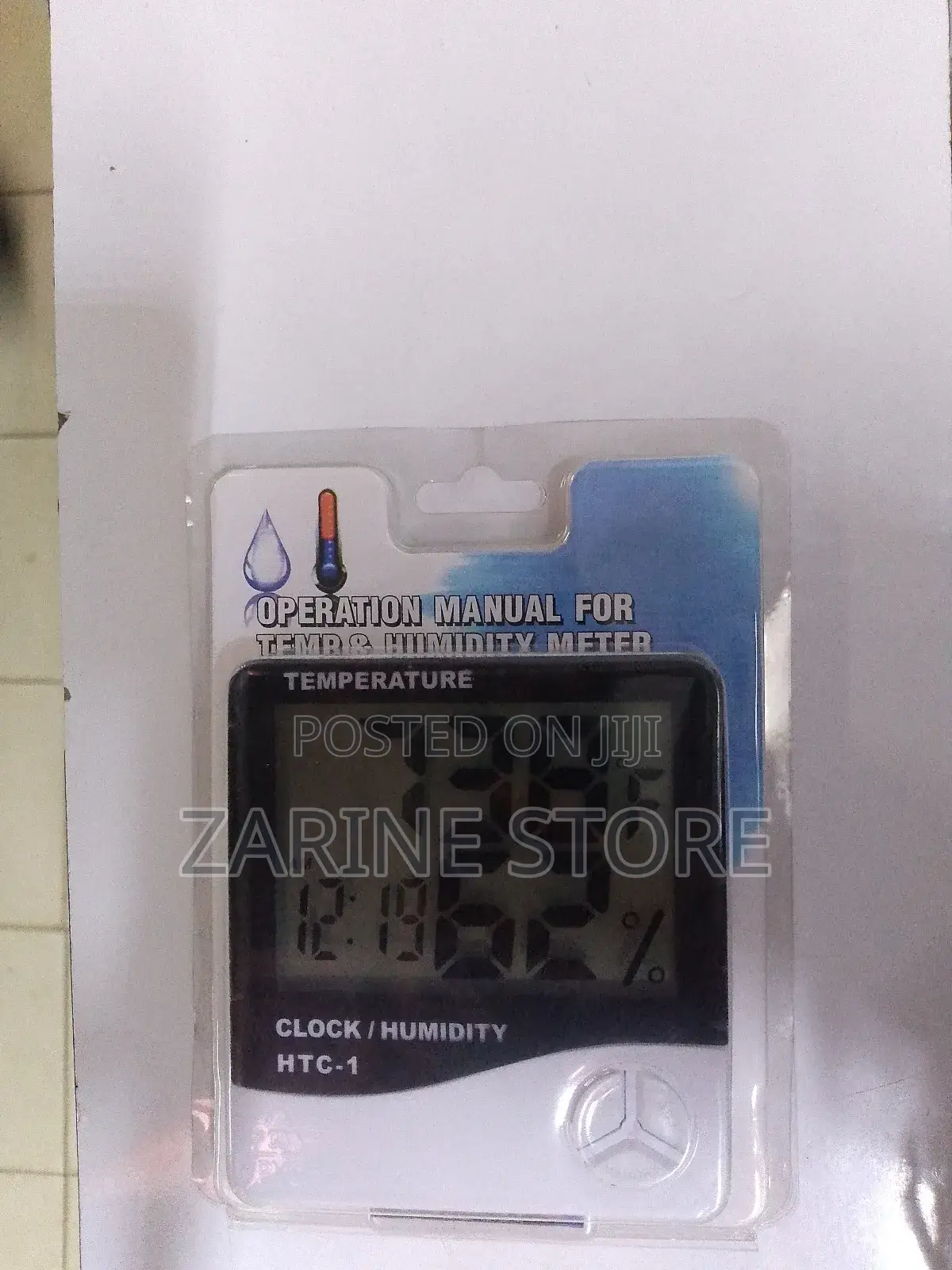 Temperature Humidity Meter HTC-1 Clock/Humidity