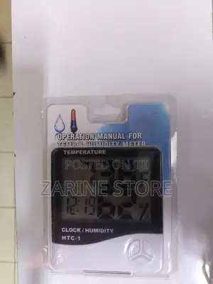 Temperature Humidity Meter HTC-1 Clock/Humidity