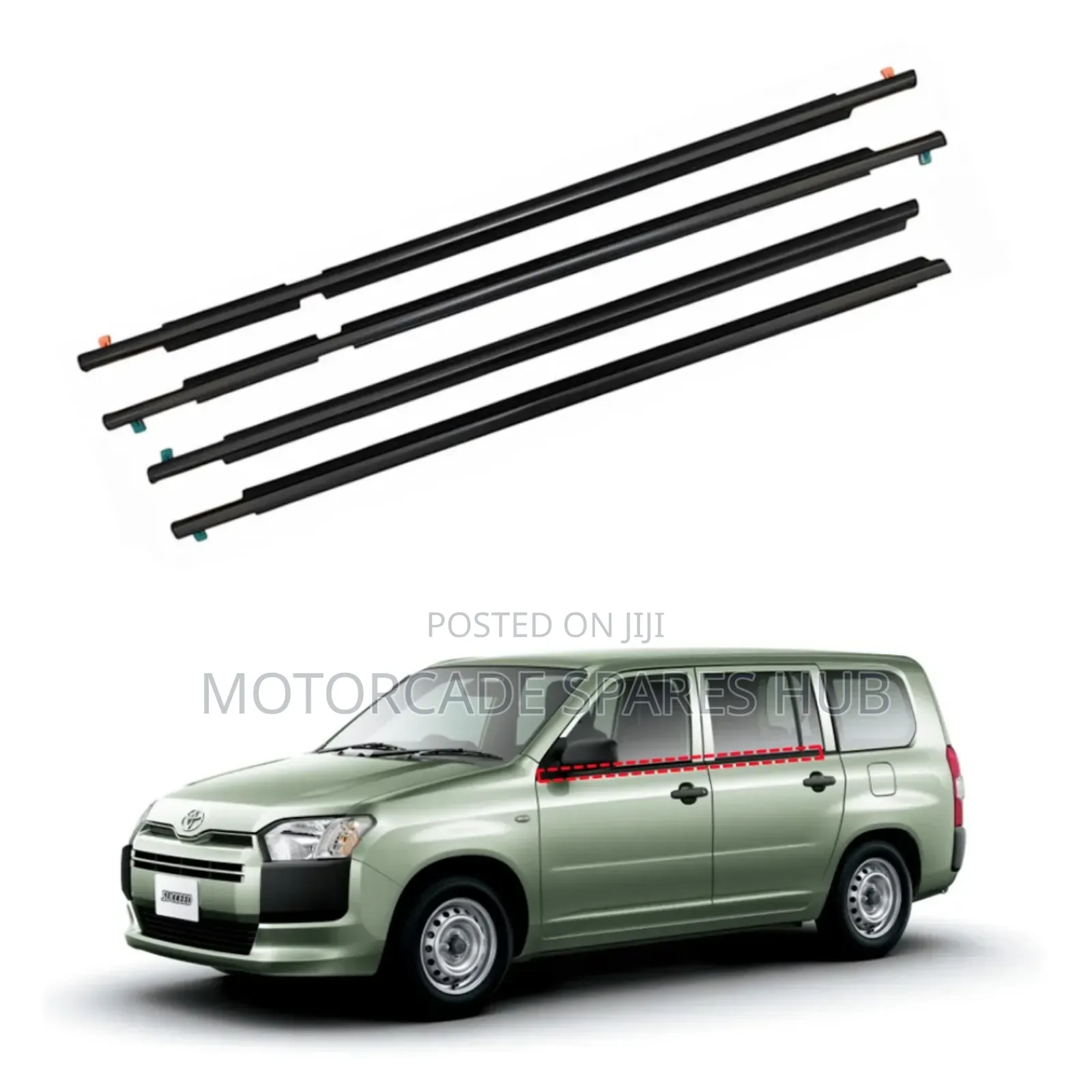Toyota Probox Door Rubber Weather Strips Mouldings