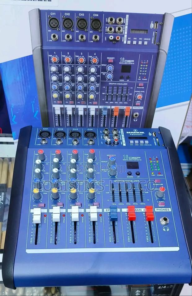 Omax 4 Channels Powered Mixer 1200 Watts , Usb , Bluetooth , Aux Phone