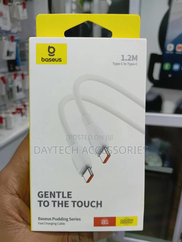 Baseus Pudding Series 100w Type-C to Type-C Fast Charging Data Cable. - thumbnail 2