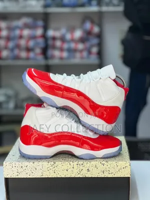 Jordan 11;Cool Grey,Black and Cherry Red