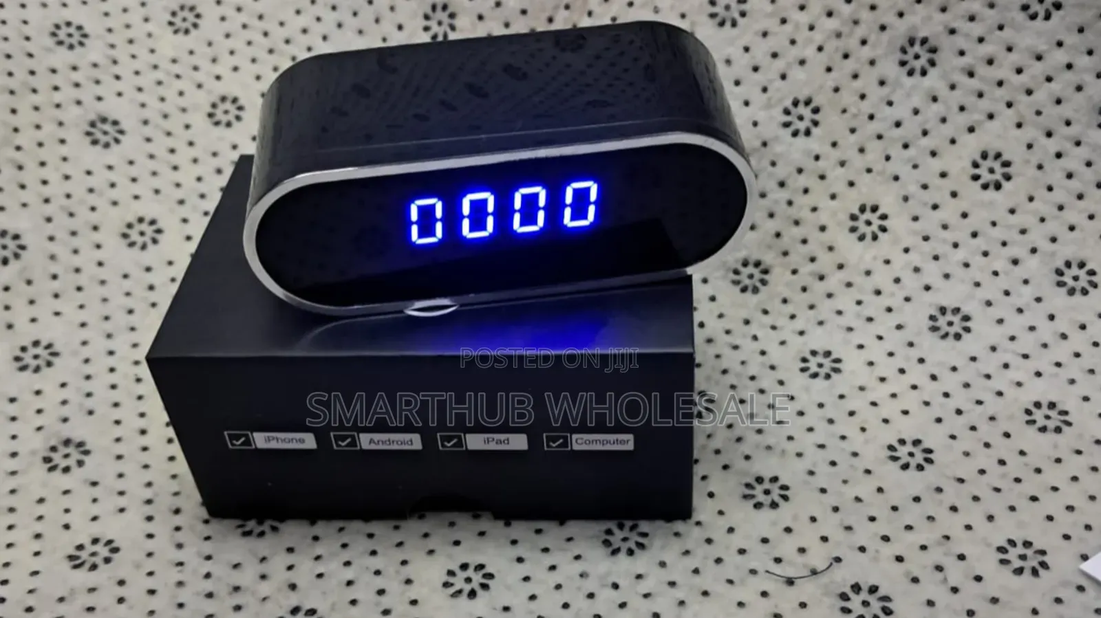 Table Clock Wifi Spy Camera