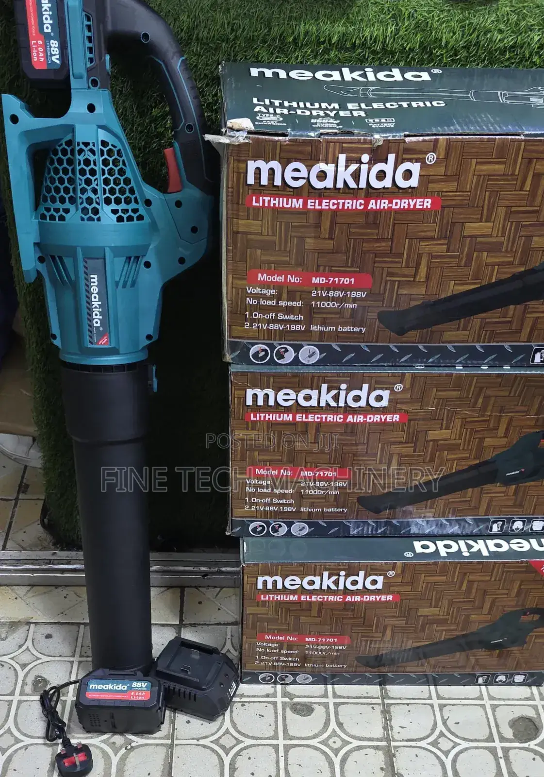 Meakida Cordless Lithium Electric Air-Dryer/Leaf Blower