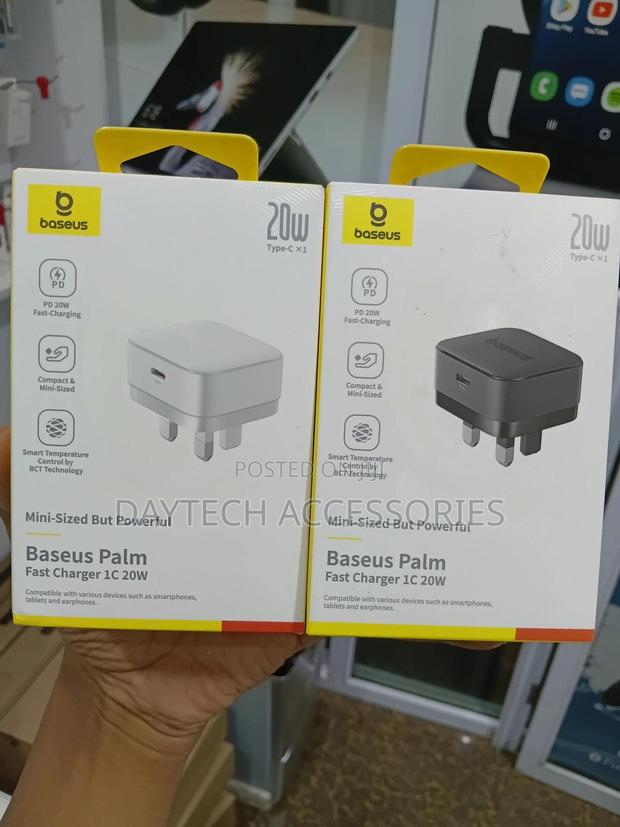 Baseus Palm Pd 20w Usb C Charger Fast Wall Charger Type C Plug - thumbnail 2