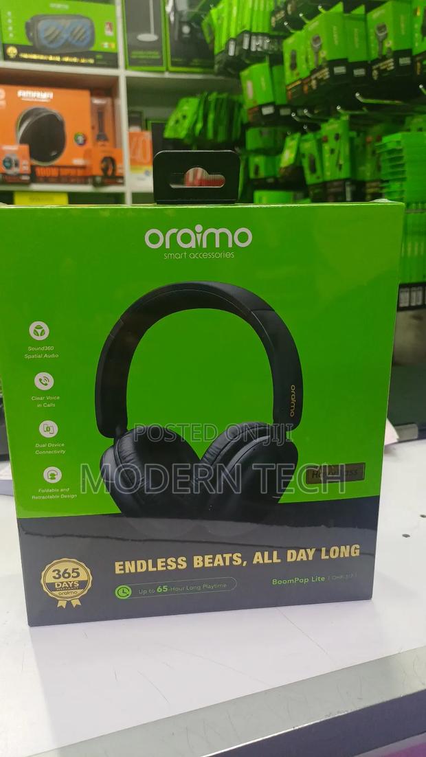 Oraimo Boompop Lite Dual-Device Bluetooth Headphones