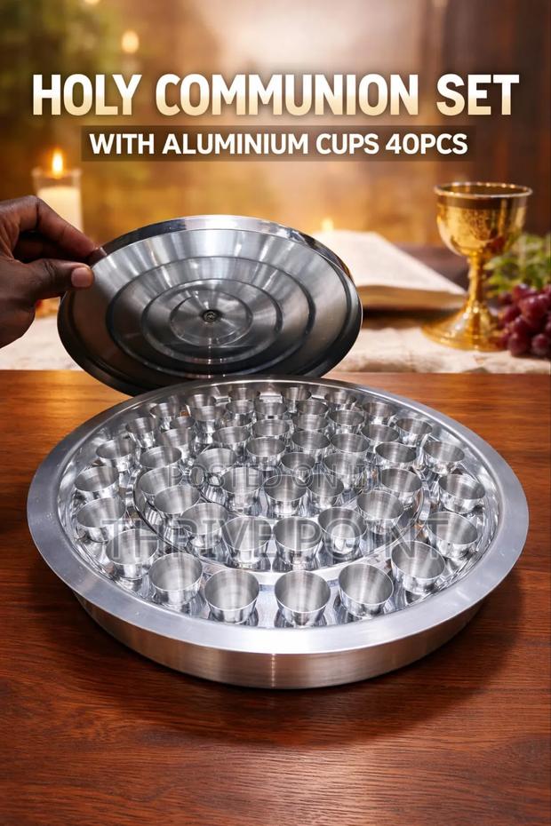 *Holy Communion Set With Aluminium Cups – 40pcs