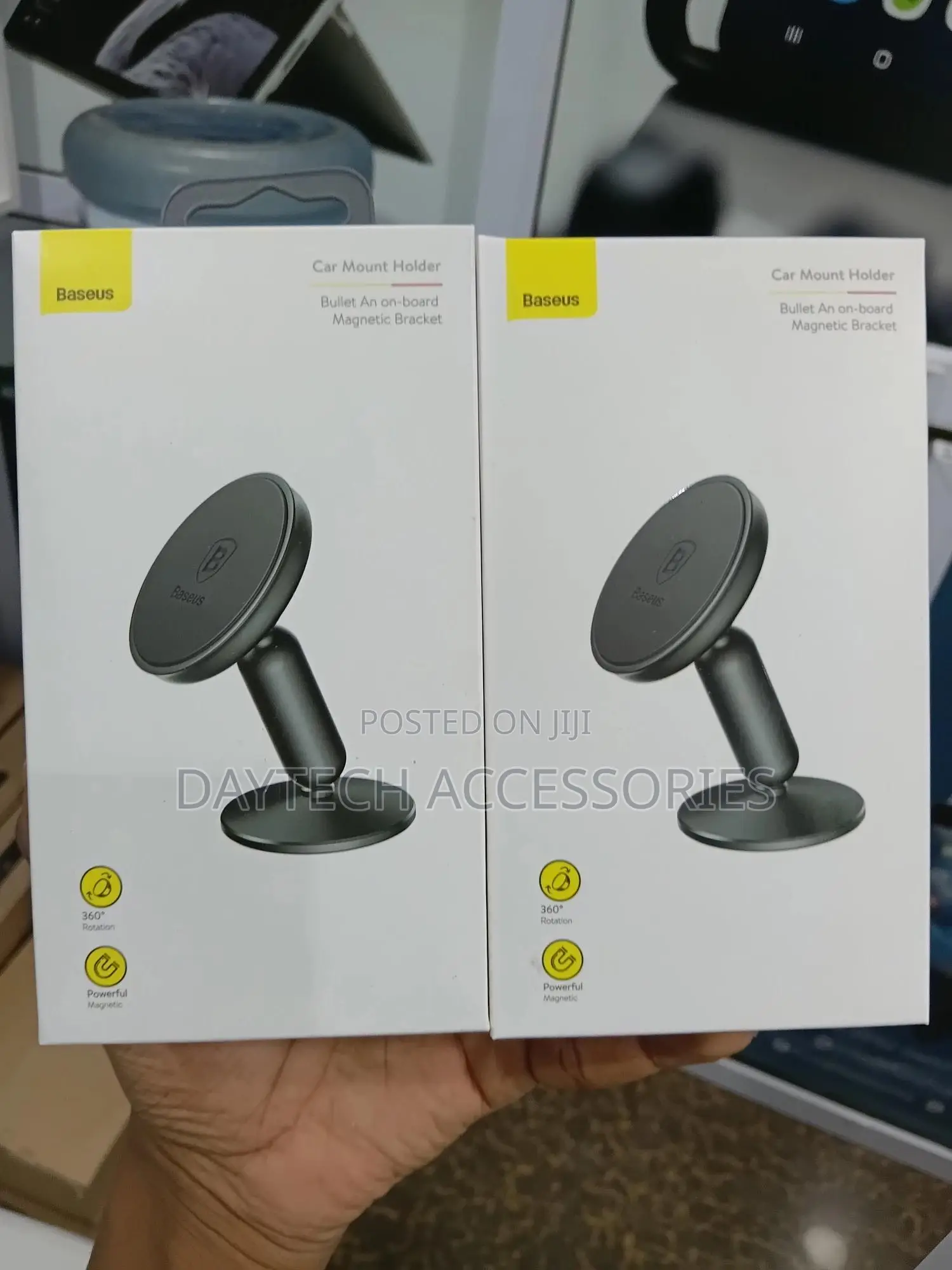 Baseus Bullet Magnetic Car Phone Mount Holder (Model: Suyzd-01).
