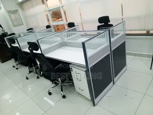 Imported 4 Way Working Station White Black
