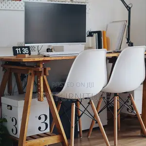 Home Chair : Black Eames Plastic Dining Chair