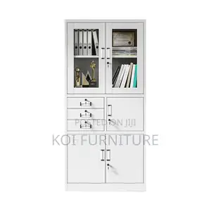 Office Cabinet : 2 Door Metallic Storage Safe Cabinet