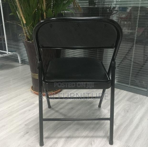 Office Chair : Foldable Pu Leather Padded Chair - thumbnail 4