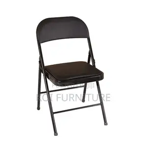 Office Chair : Foldable Pu Leather Padded Chair