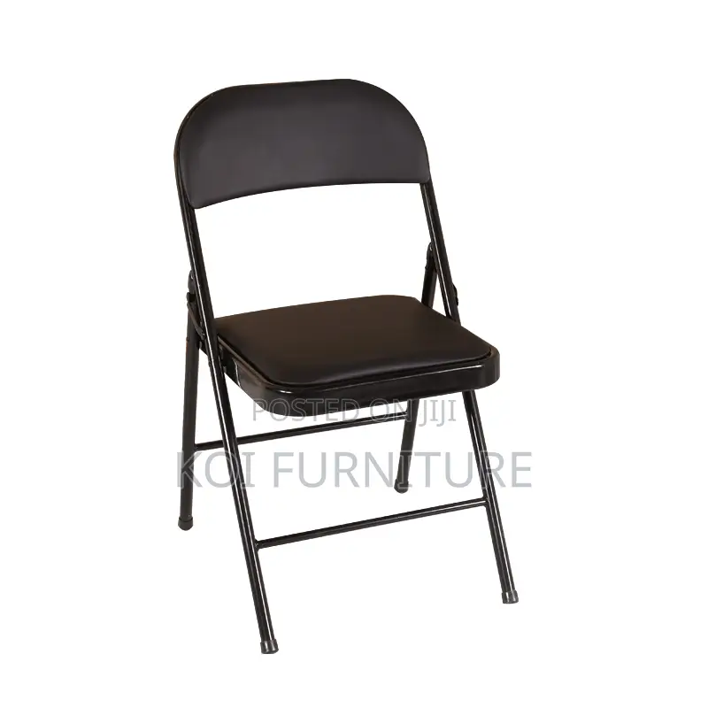 Office Chair : Foldable Pu Leather Padded Chair