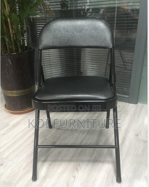 Office Chair : Foldable Pu Leather Padded Chair - thumbnail 7